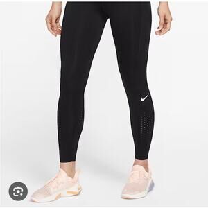 Nike Women's Epic Lux Compression Leggings Perforated Black Sz Small